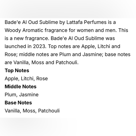 NWOT Badee Al Oud Sublime Perfume - Elegant Red - Picture 4 of 4